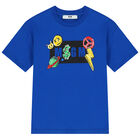 Boys Blue Logo T-Shirt, 2, hi-res