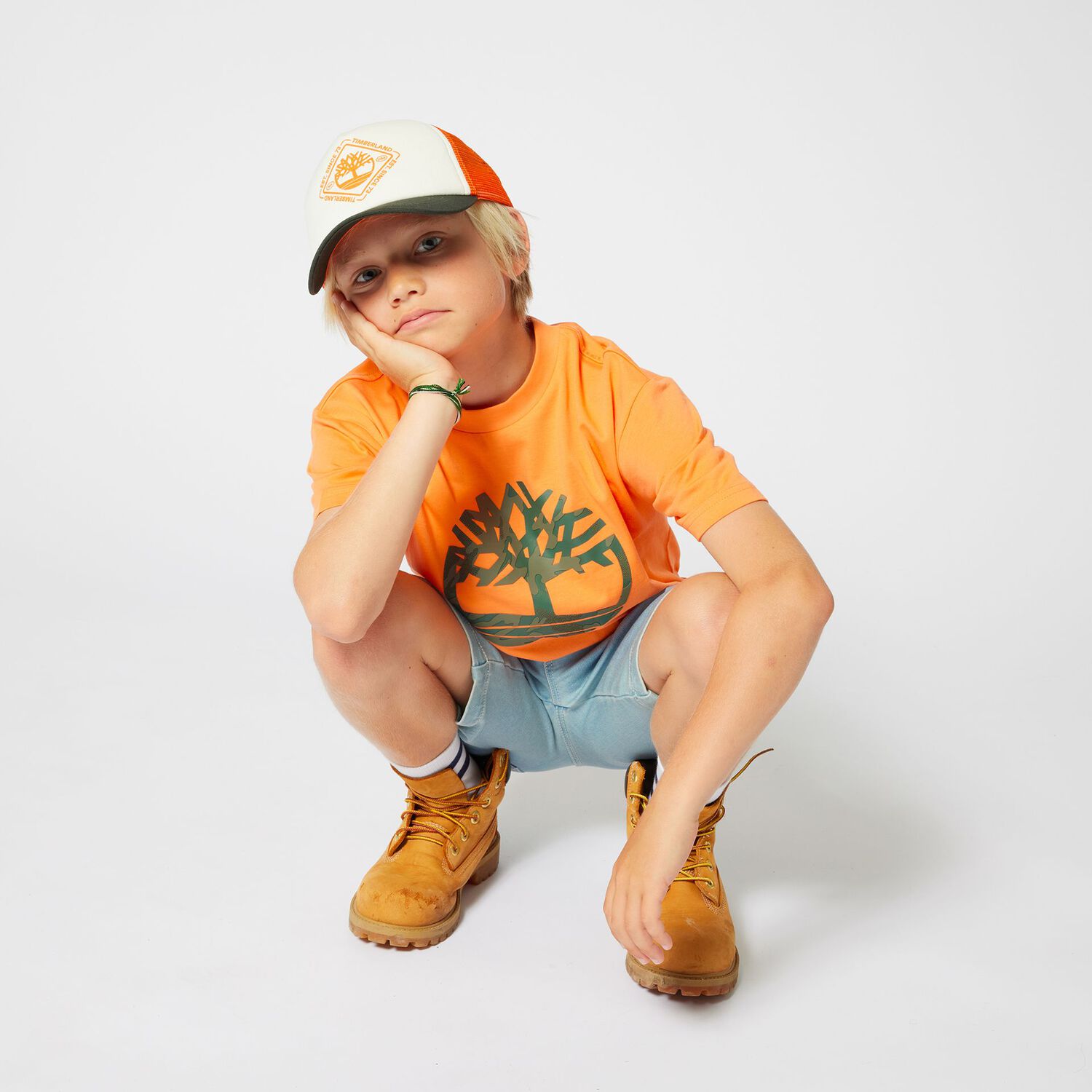 Boys Orange Logo T-Shirt, 1, hi-res image number null
