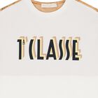 تي شيرت للأولاد باللونين الأبيض والبيج بشعار خريطة جغرافية, 1, hi-res