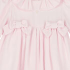 Baby Girls Pink Ruffled Dress, 1, hi-res
