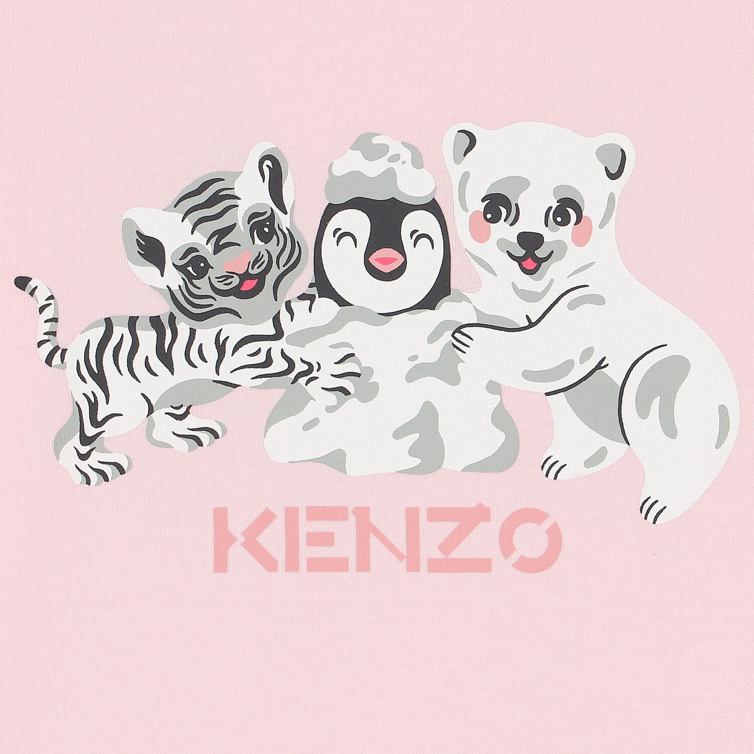 Baby Girls Pink Logo Dress, 1, hi-res