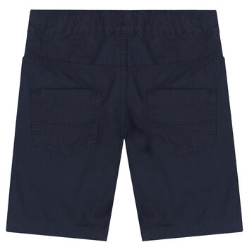 Younger Boys Navy Logo Chino Shorts