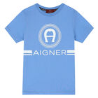 Boys Blue Logo T-Shirt, 2, hi-res