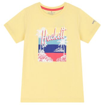 Boys Yellow Logo T-Shirt