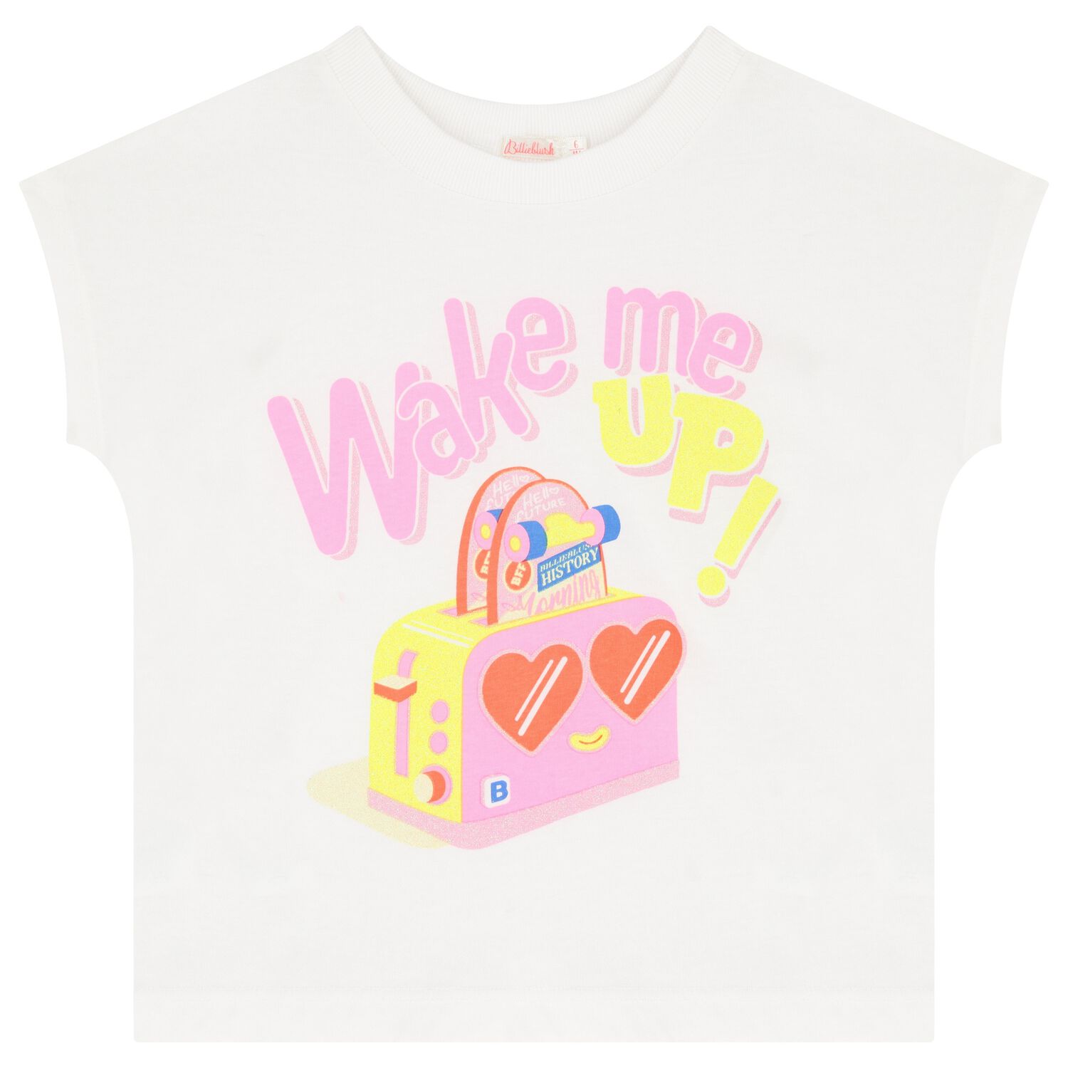 Girls White Logo T-Shirt, 1, hi-res