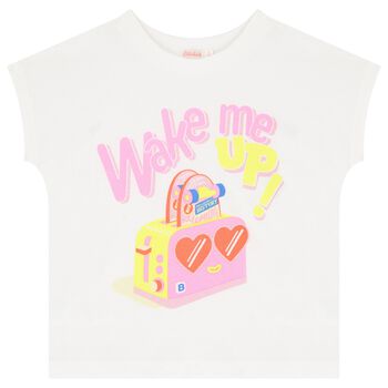 Girls White Logo T-Shirt