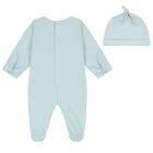 Baby Boys Blue Logo Babygrow Gift Set, 3, hi-res