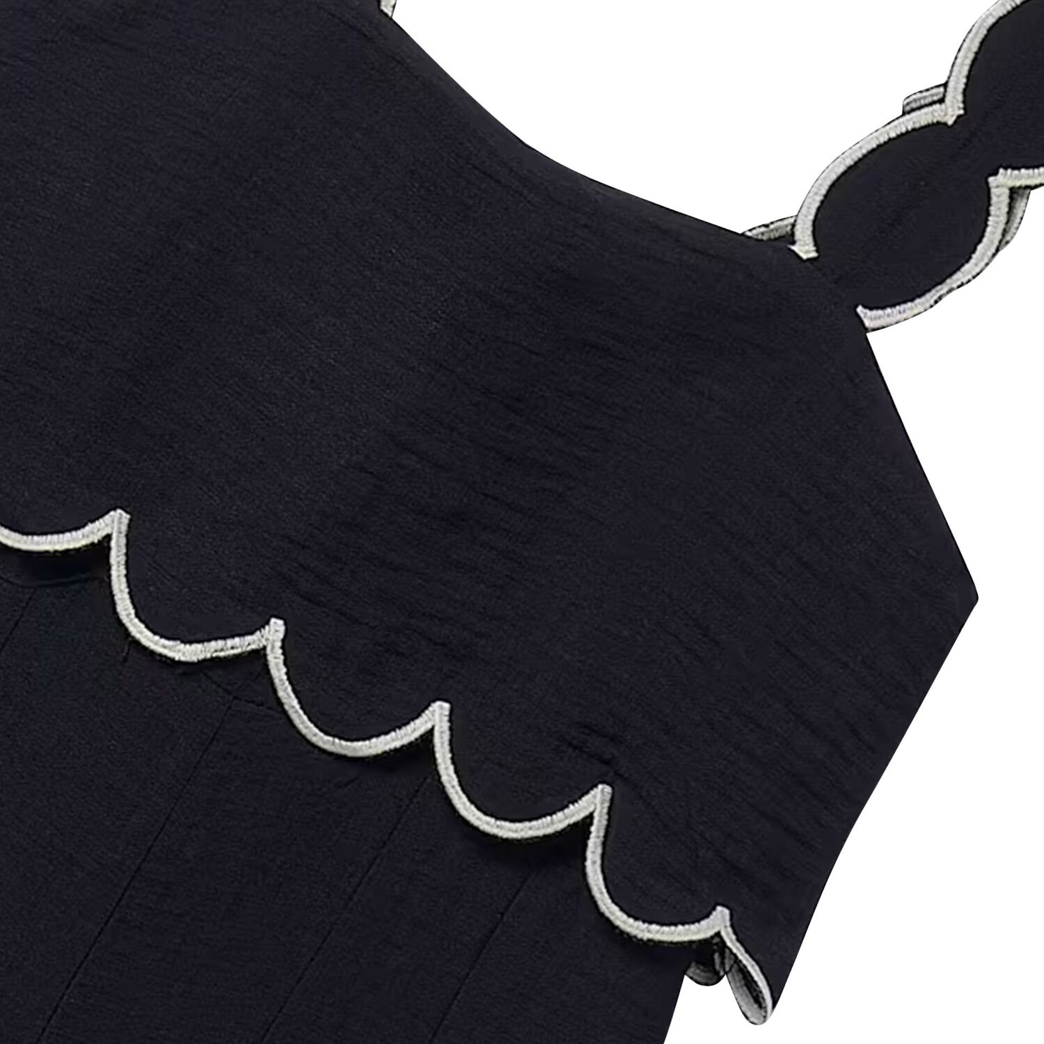 طقم بنطلون واسع الساقين باللون ألاسود  للبنات, 1, hi-res