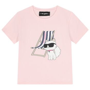 Girls Pink Choupette T-Shirt