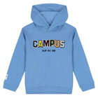 Boys Blue Hooded Top, 1, hi-res