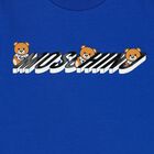 Blue Teddy Logo Long Sleeve Top, 1, hi-res