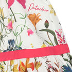 Girls White Floral Skirt, 1, hi-res