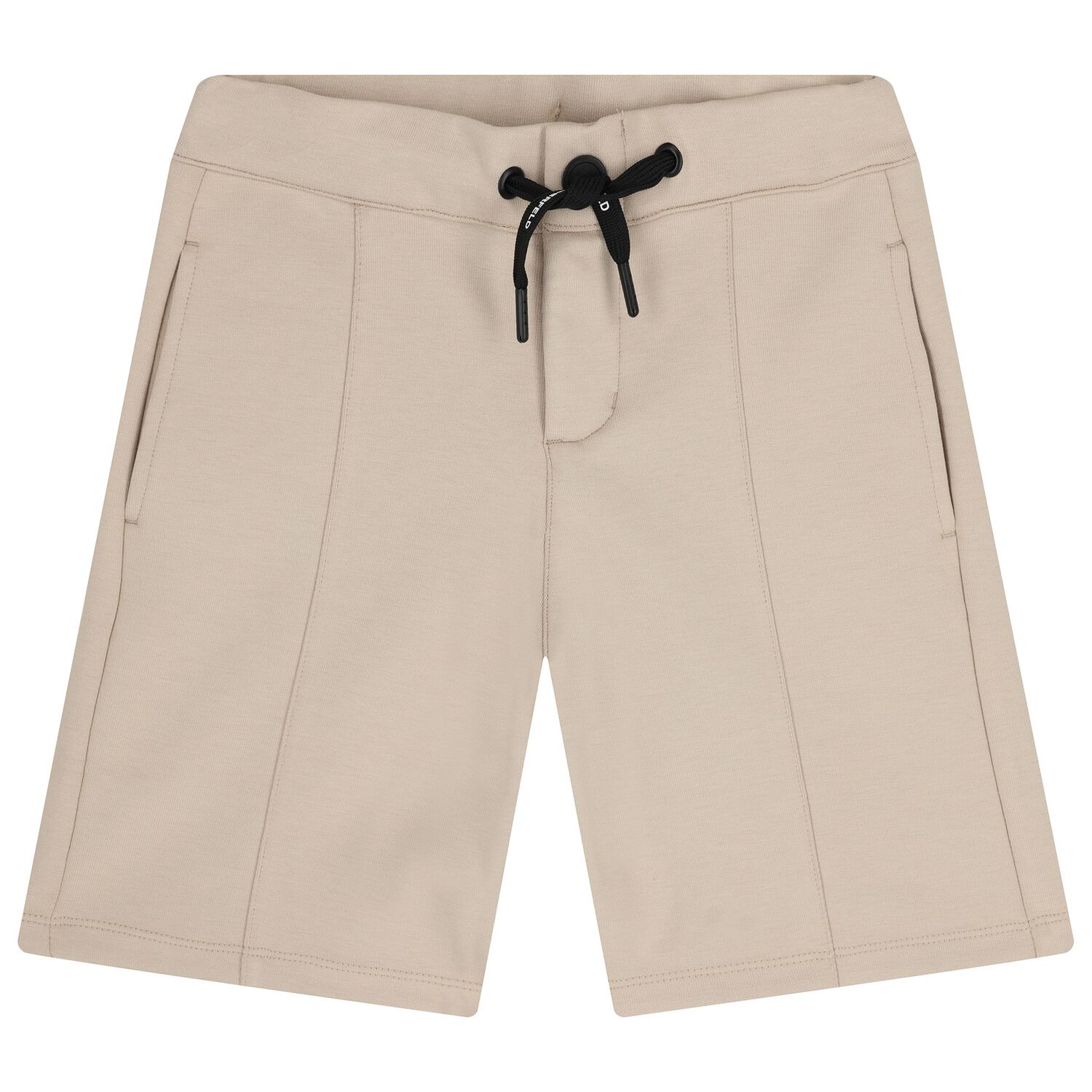 Boys Beige Logo Shorts , 1, hi-res
