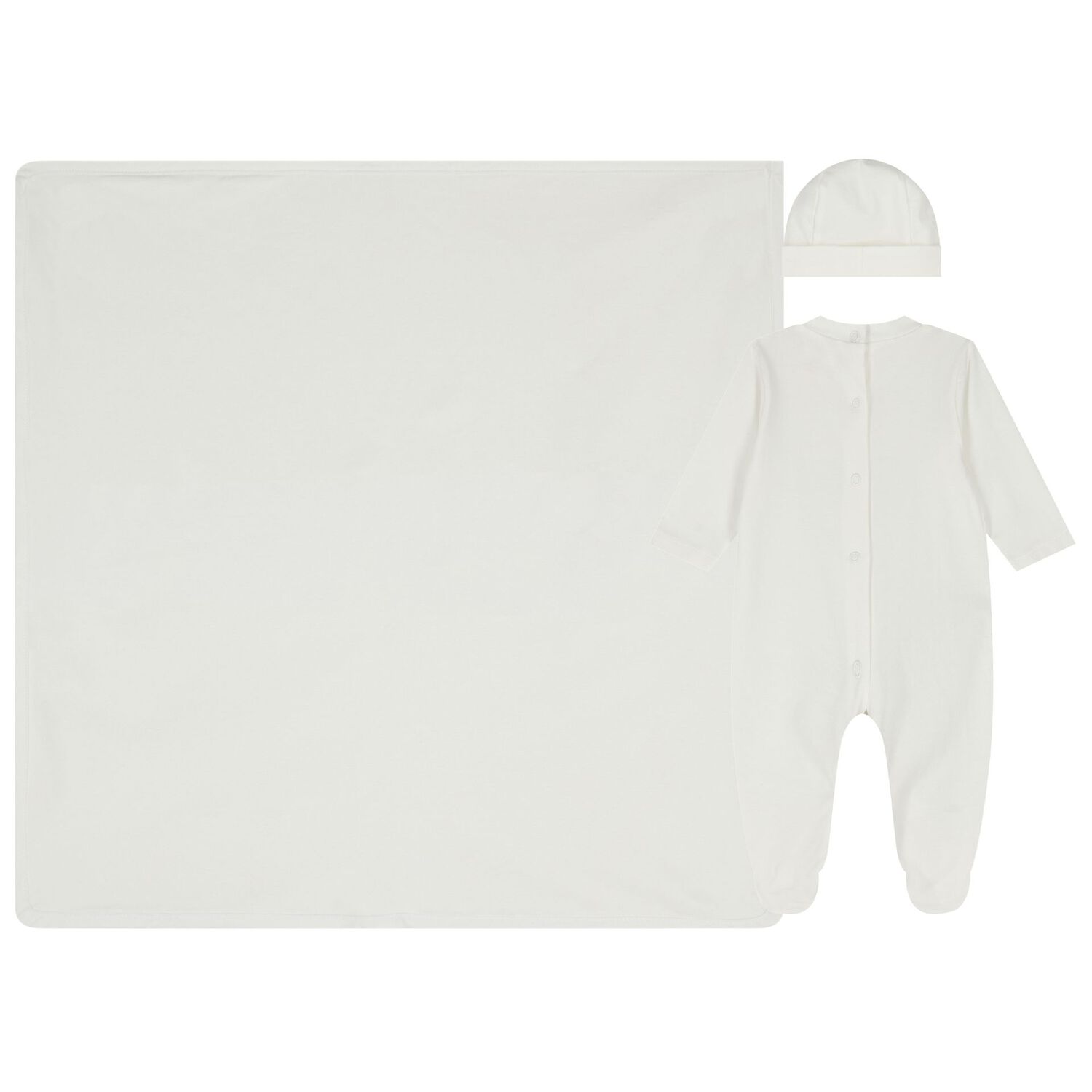 Ivory Smocked Babygrow Gift Set, 4, hi-res