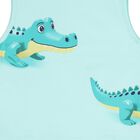 طقم شورت باللون الأخضر والأبيض للأولاد الصغار, 1, hi-res