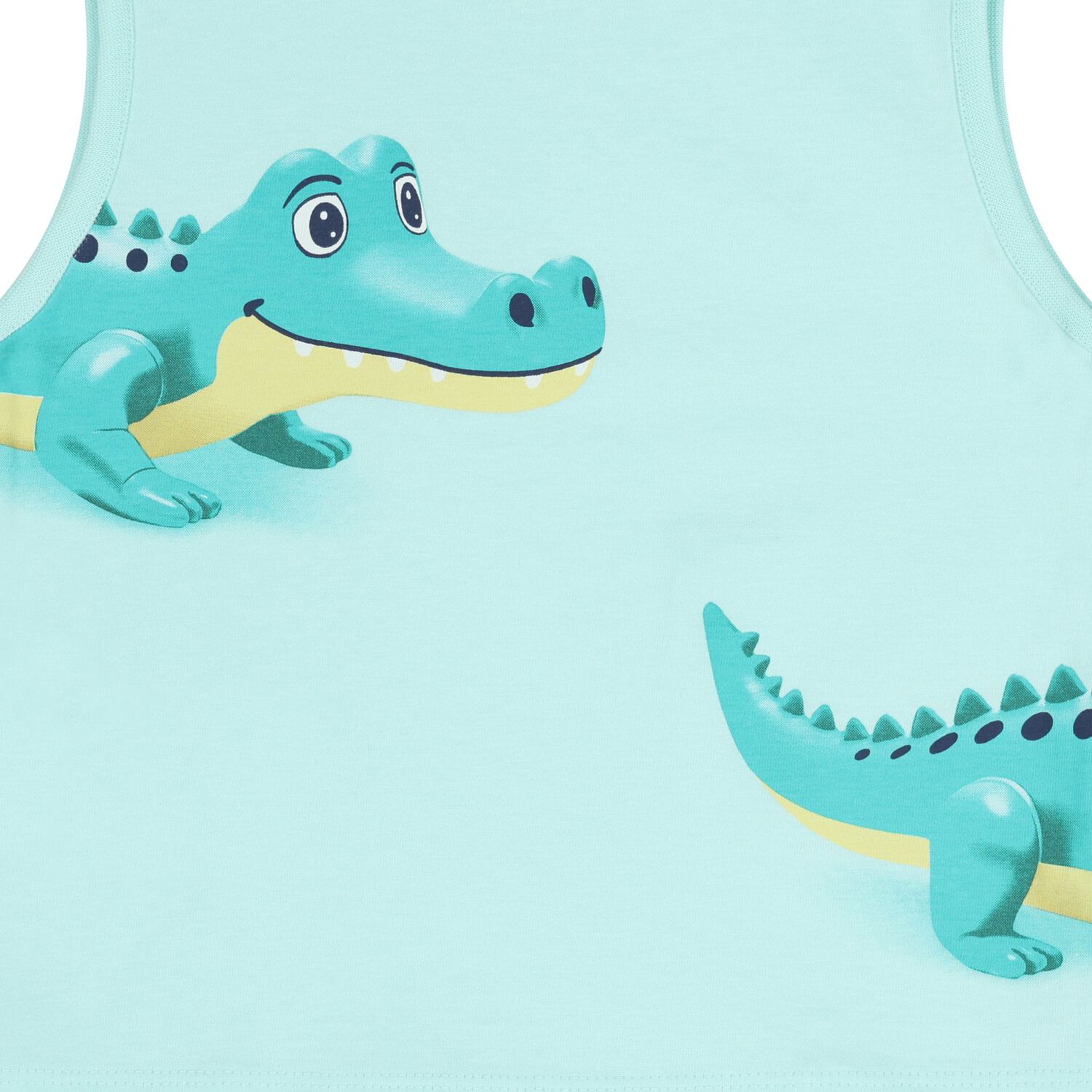 طقم شورت باللون الأخضر والأبيض للأولاد الصغار, 1, hi-res