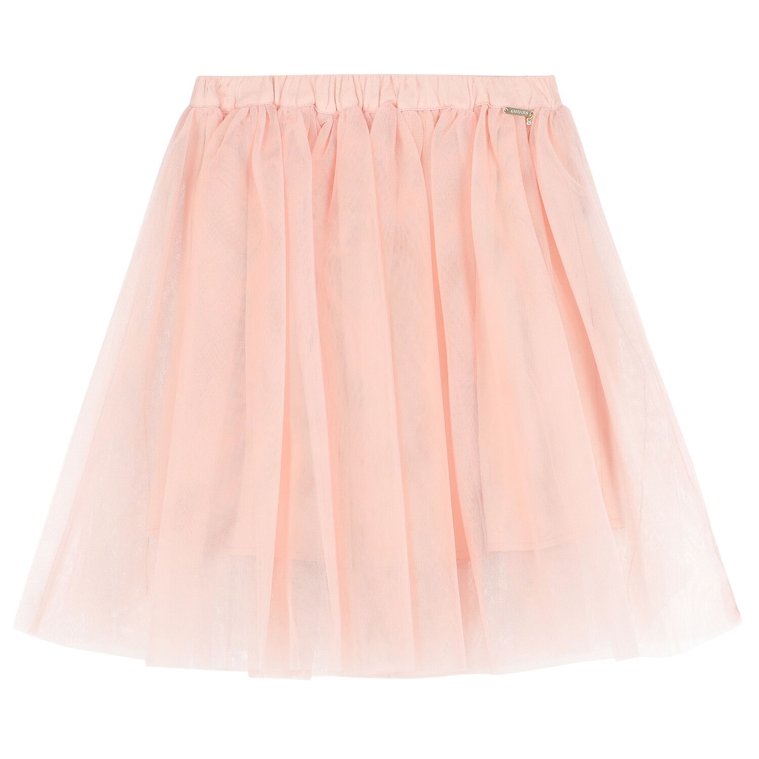 Girls Pink Logo Tulle Skirt, 1, hi-res image number null