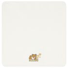Baby Girls Ivory Teddy Bear Logo Blanket, 1, hi-res