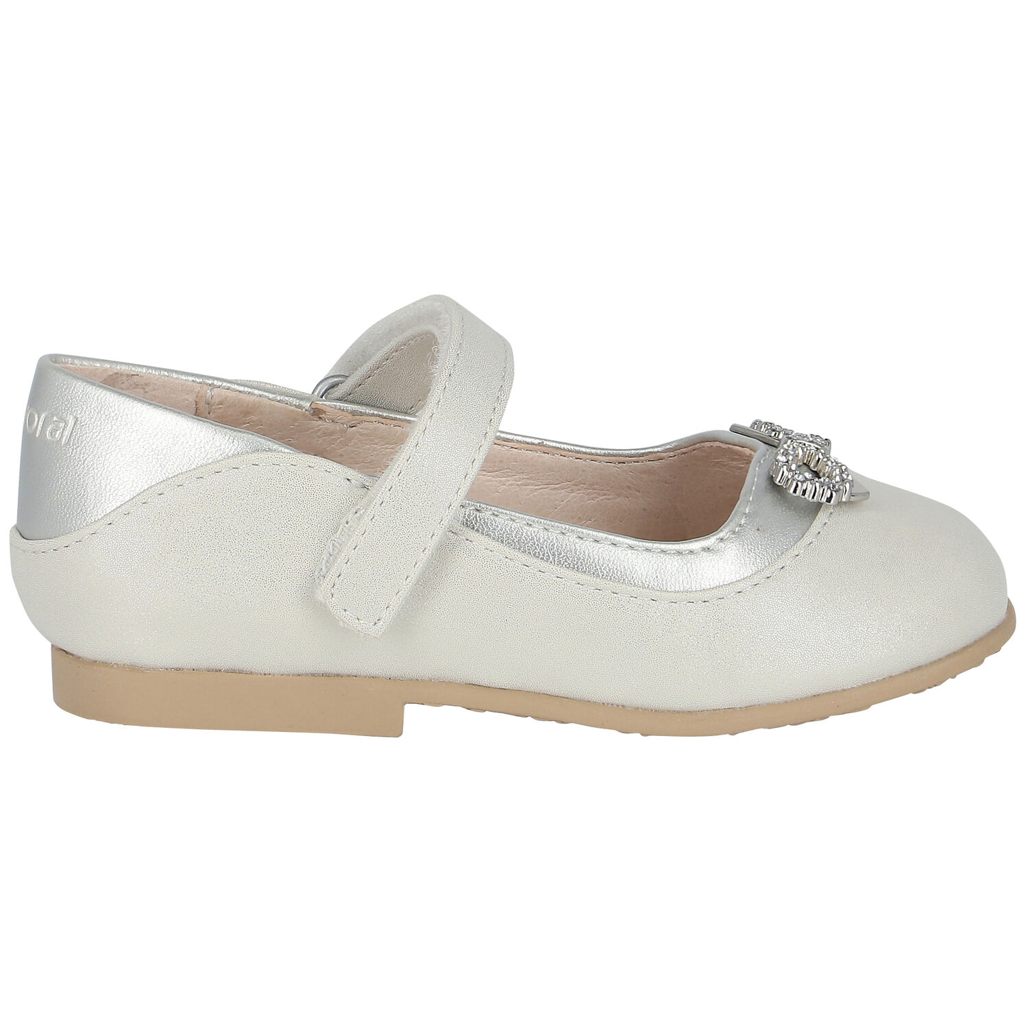 حذاء بنات فضي الماسي , 3, hi-res