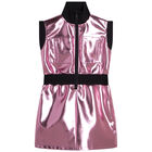 Girls Pink Logo Sleeveless Dress, 1, hi-res
