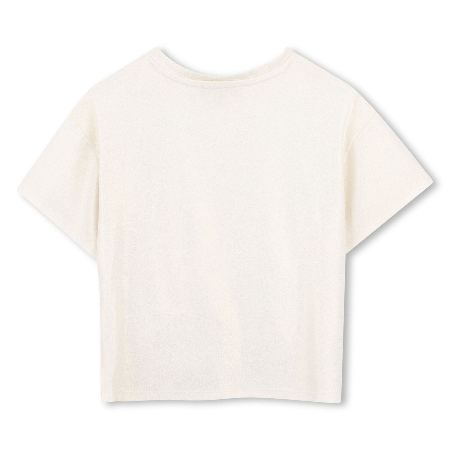 Girls Ivory & Shimmery Gold Top, 1, hi-res
