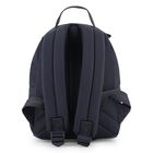 Boys Navy Blue Logo Canvas Backpack, 1, hi-res