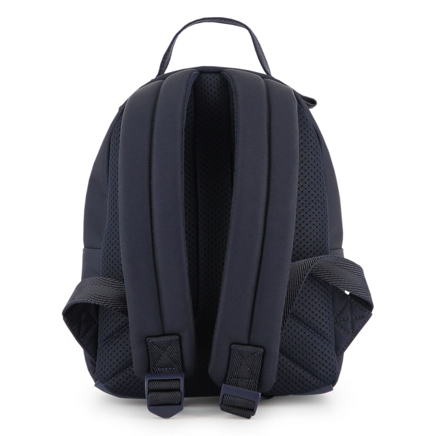 Boys Navy Blue Logo Canvas Backpack, 1, hi-res