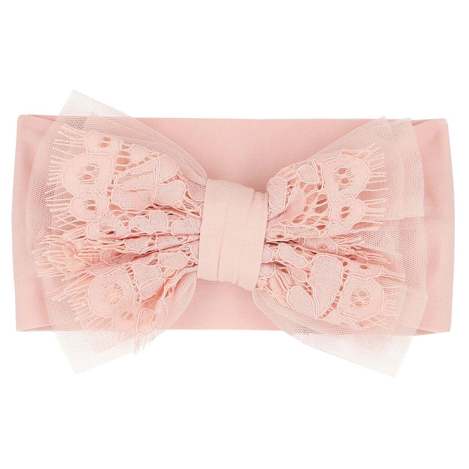 Baby Girls Pink Bow Headband, 1, hi-res