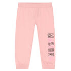 Younger Girls Pink Logo Tracksuit, 3, hi-res
