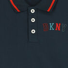 تيشيرت بولو أولاد بالشعار باللون الكحلى, 1, hi-res