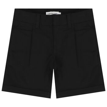 Boys Black Logo Shorts