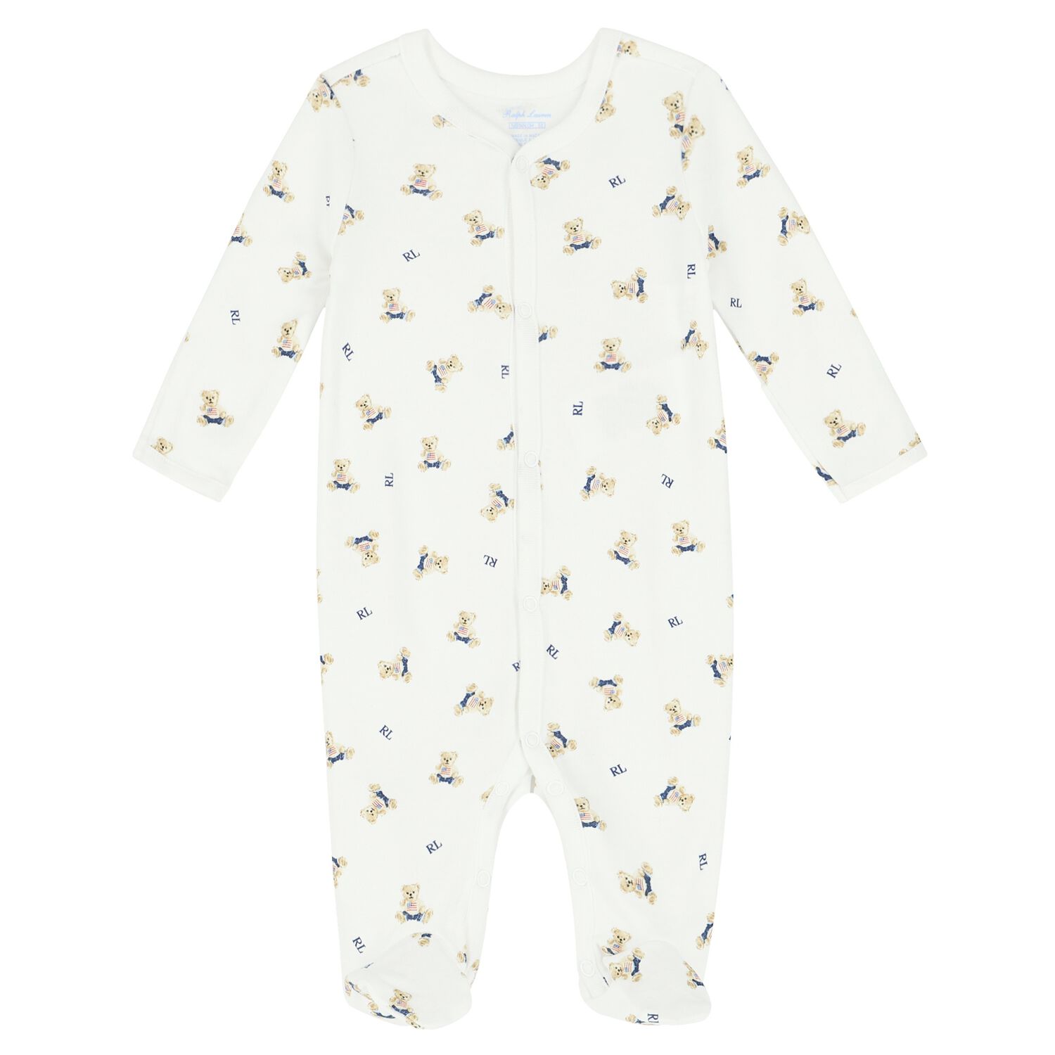 Baby Boys White Printed Babygrow, 1, hi-res image number null