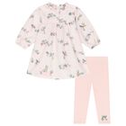 Younger Girls Pink Logo Leggings Set, 1, hi-res