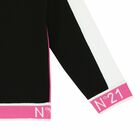 Girls Black & Pink Sweatshirt, 1, hi-res