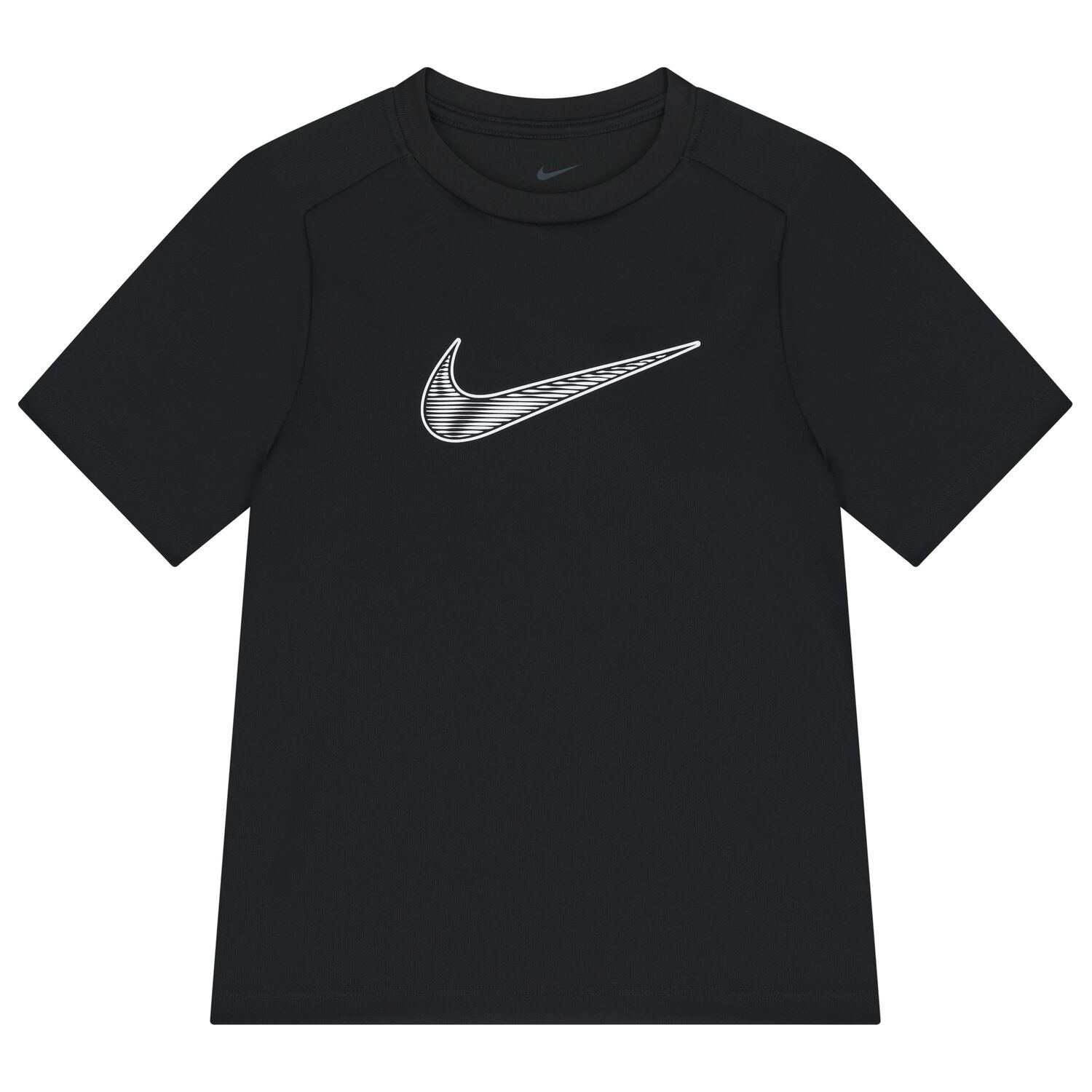 Boys Black Logo Dri-Fit T-Shirt, 1, hi-res