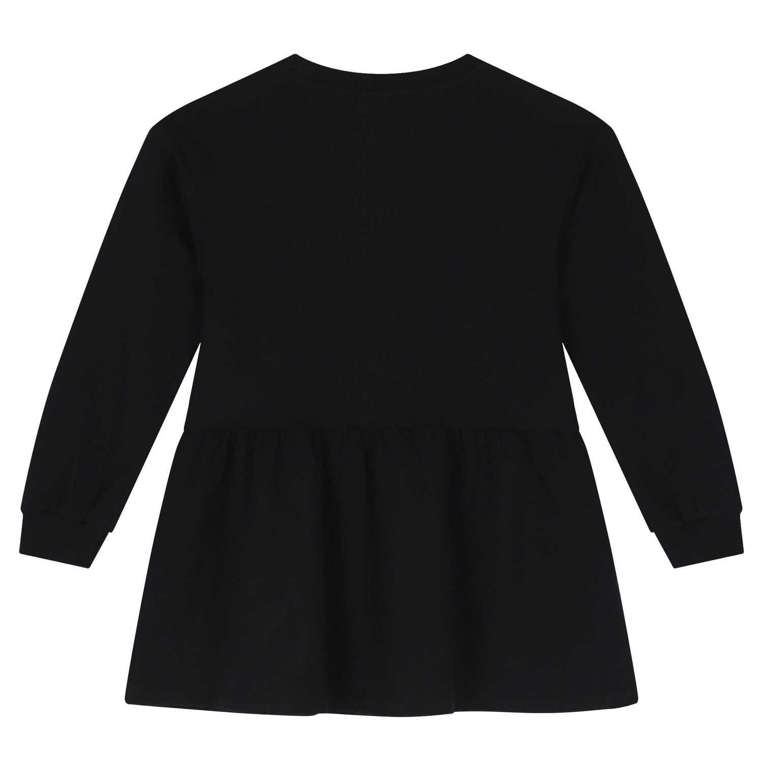 فستان بنات بالشعار باللون اللأسود, 2, hi-res