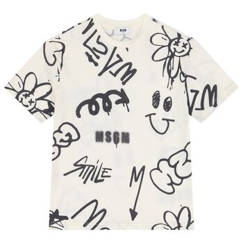 Boys Ivory Logo T-Shirt