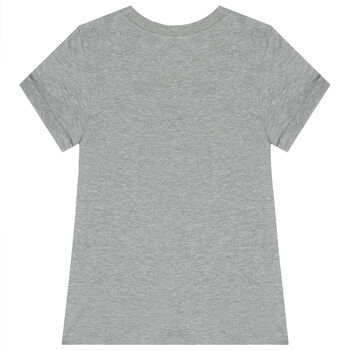 Girls Grey Logo T-Shirt