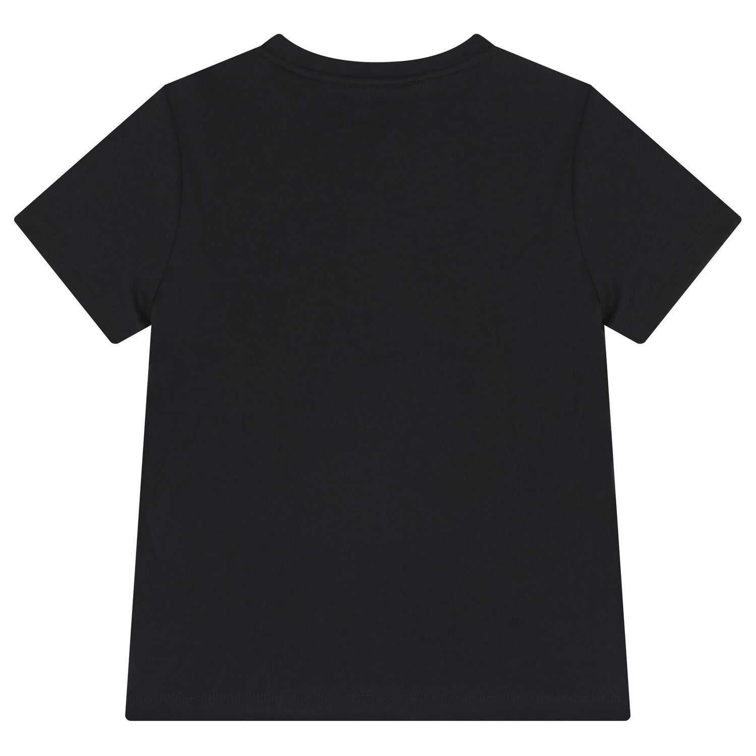 Boys Black Logo T-Shirt, 4, hi-res