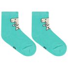 Baby Boys Green, Beige & Black Dino Print Socks ( 3-Pack ), 2, hi-res