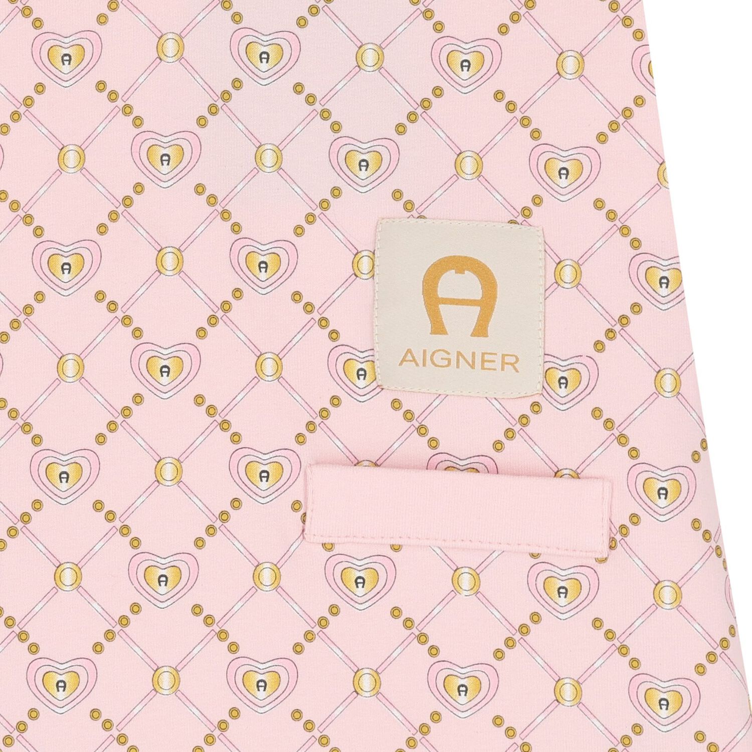 فستان بولو بنات بالشعار باللون الوردي, 2, hi-res