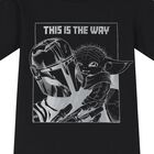 تيشيرت  أولاد  بشعار ستار وارز باللون الأسود , 1, hi-res