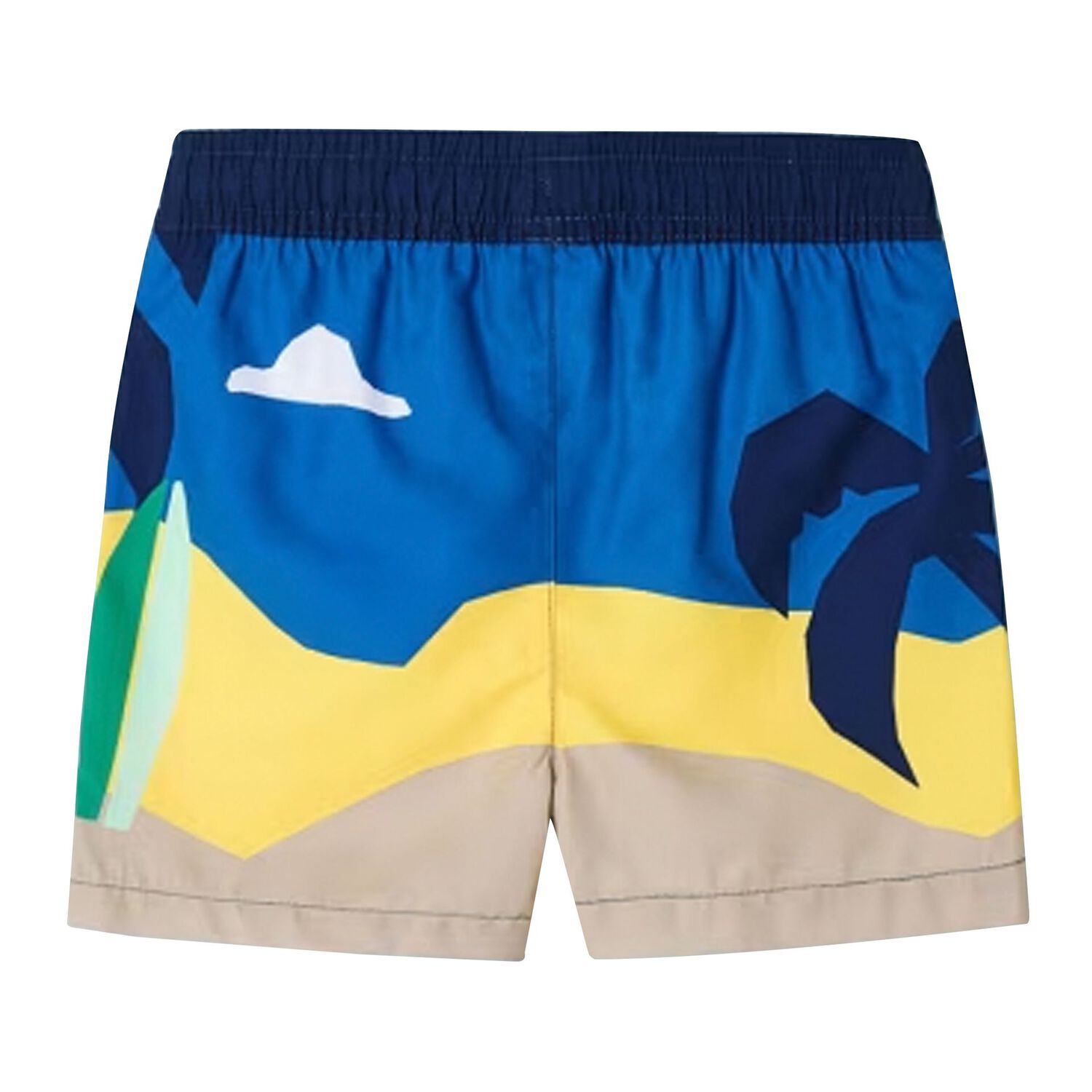 Boys Navy Blue Swim Shorts, 1, hi-res