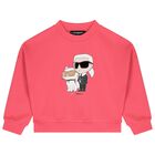 Girls Pink Logo Ikonik Logo Sweatshirt, 1, hi-res