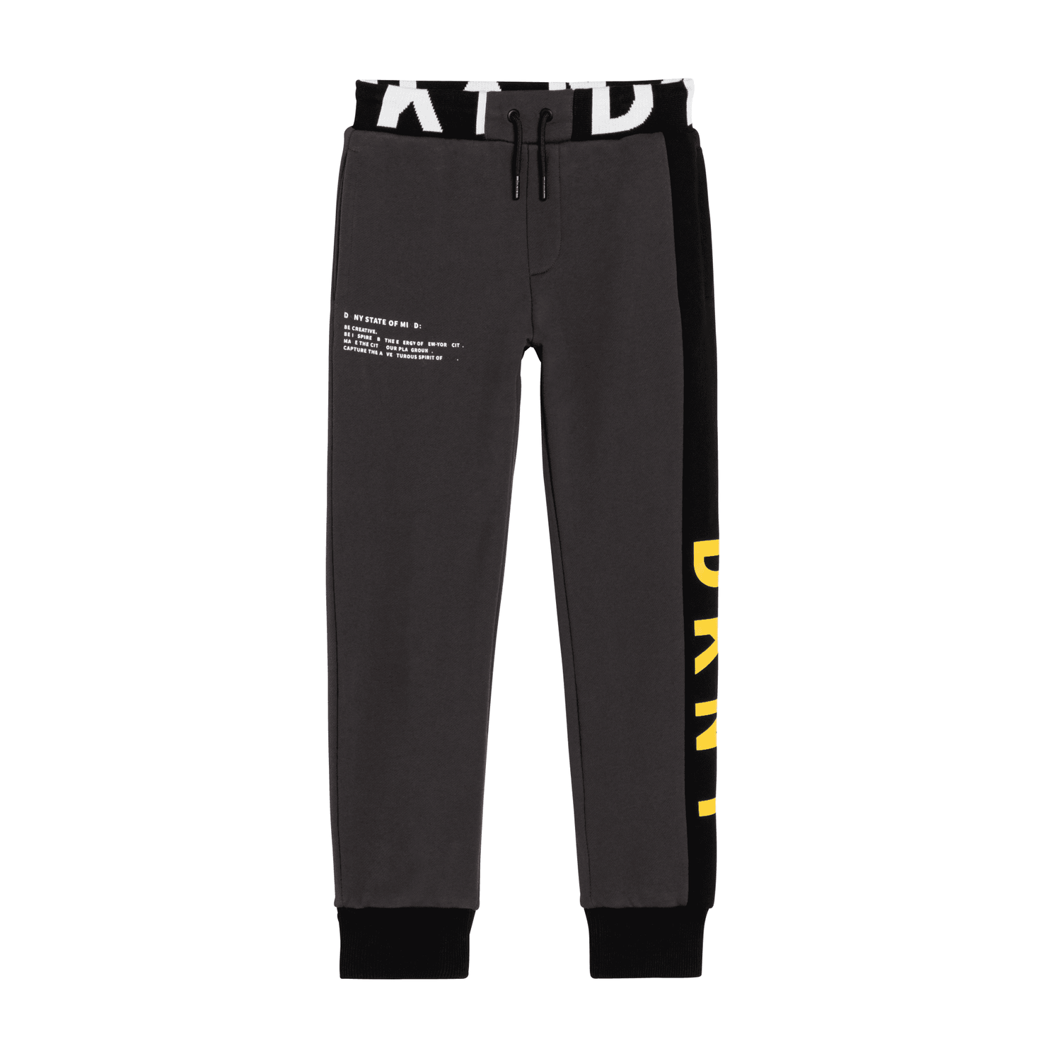 DKNY Boys Grey Logo Joggers Junior Couture UAE