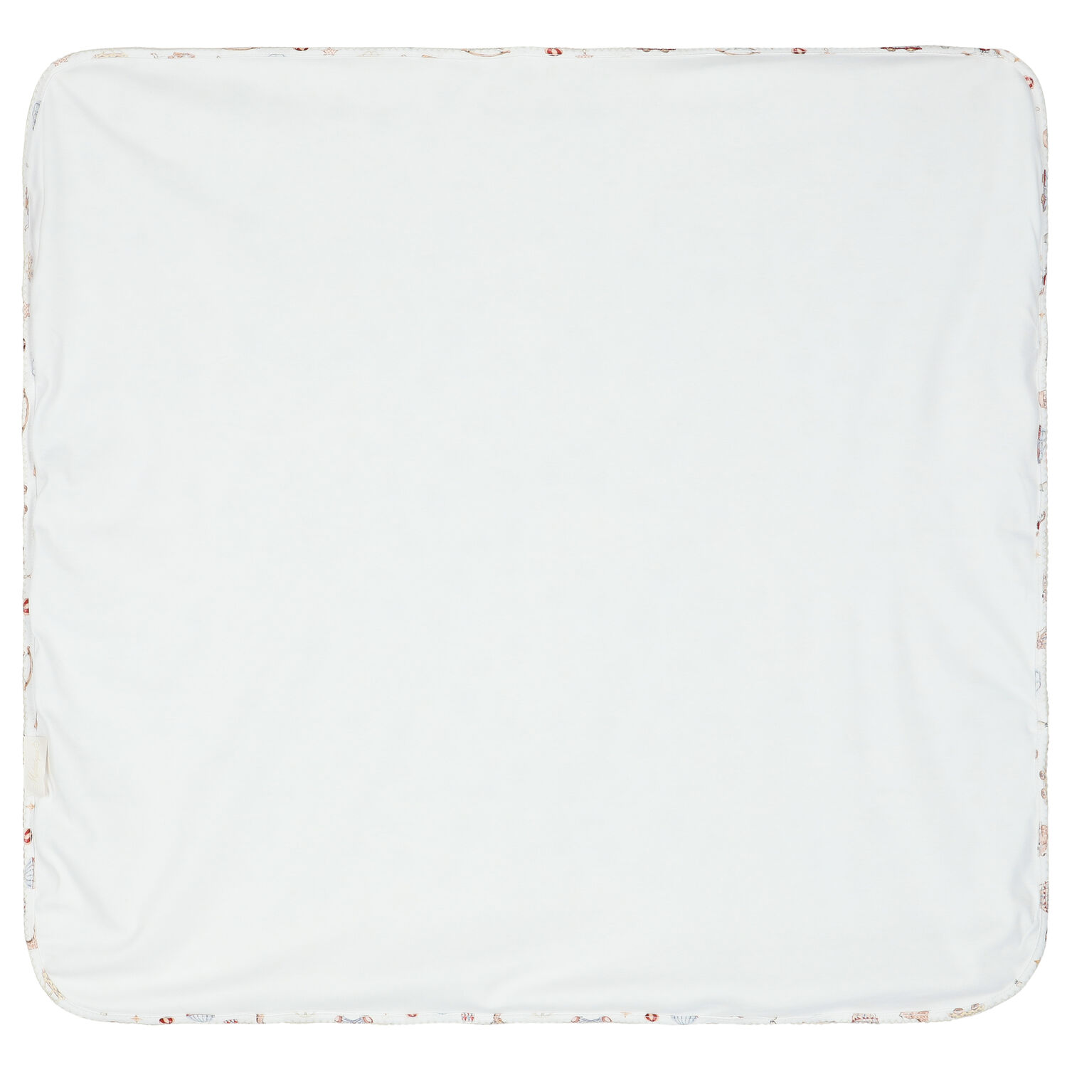 بطانية أولاد بطبعة باللون الأبيض, 1, hi-res