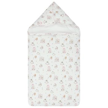 Baby Girls White & Pink Carousel Nest