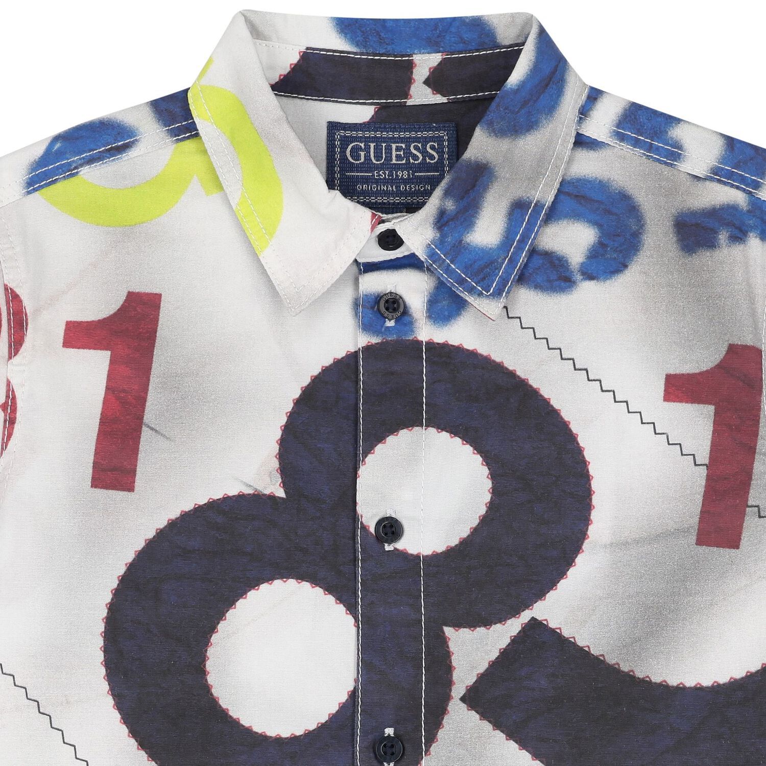 قميص اولاد بالشعار متعدد الألوان, 1, hi-res