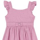 Girls Pink Flared Dress, 2, hi-res