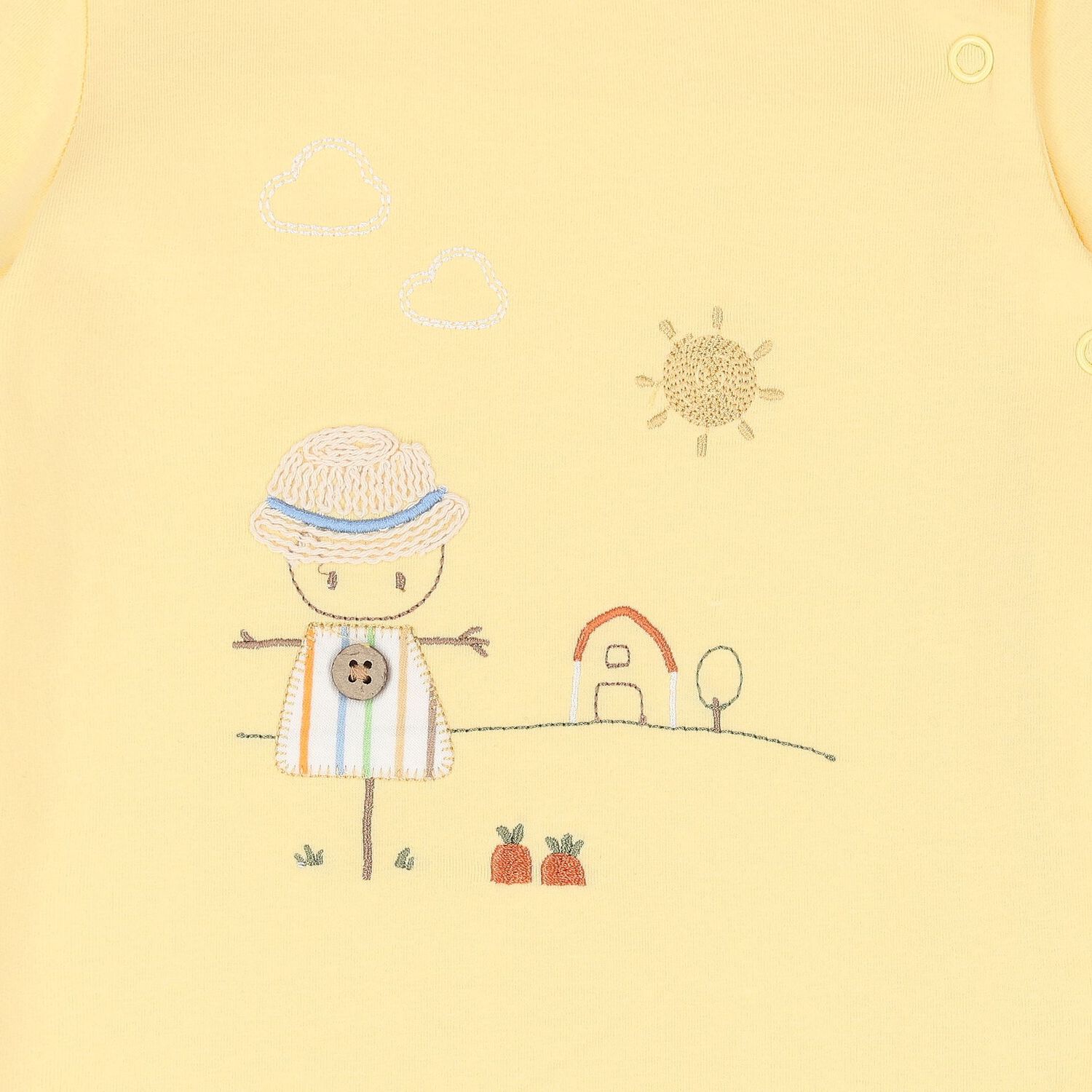 رومبير بنات باللون الأصفر والأبيض (قطعتين), 1, hi-res